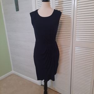 Calvin klein navy draped sleeveless dress sz 4 *M